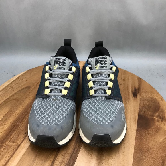 Timberland PRO Radius Comp Toe Work Shoes Womens Size 7 M Gray Blue Lace Up - Picture 2 of 9